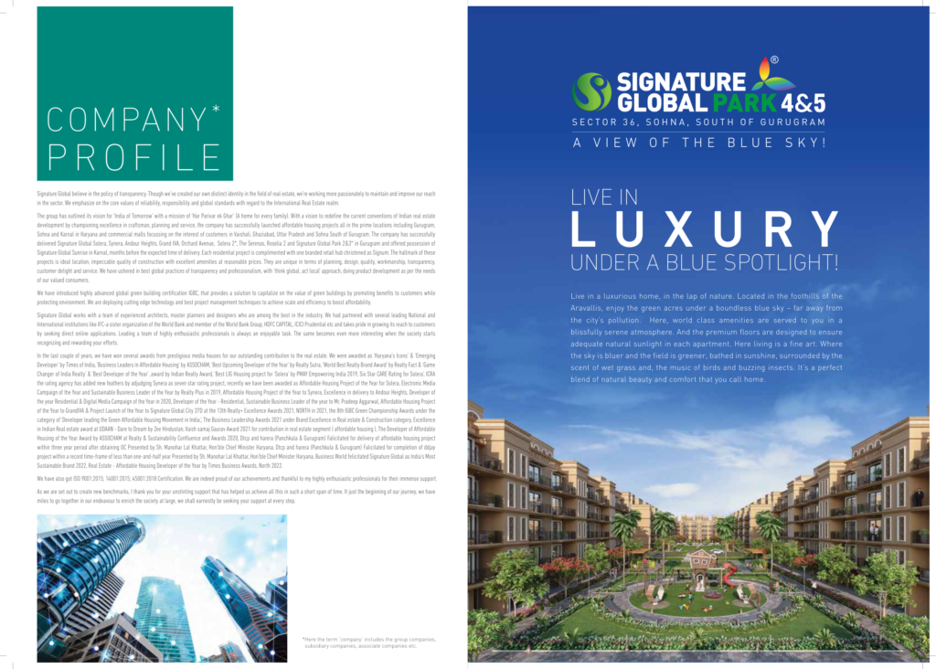 Signature Global Park 4&5, Phase 2 project image